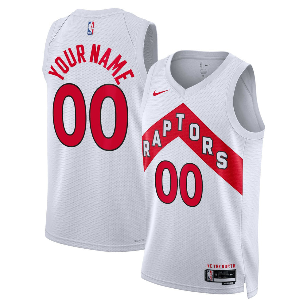 Toronto Raptors Unisex Swingman Custom Jersey White - Association Edition | Nike discount