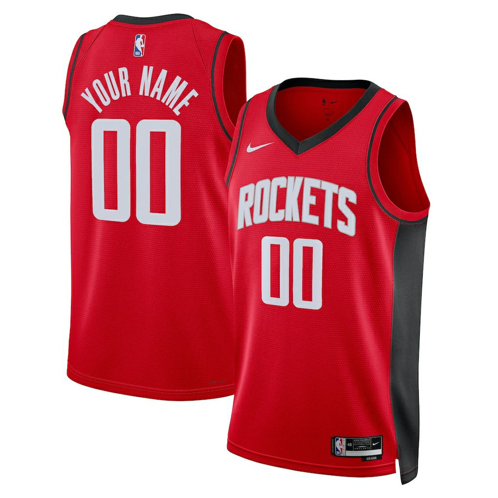Houston Rockets Unisex Swingman Custom Jersey Red - Icon Edition | Nike cheap