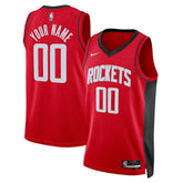 Houston Rockets Unisex Swingman Custom Jersey Red - Icon Edition | Nike cheap