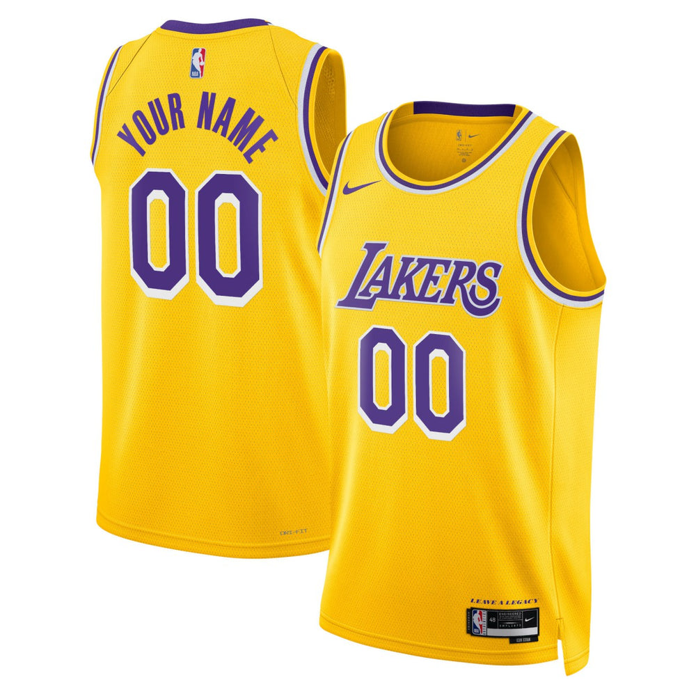 Los Angeles Lakers Unisex Swingman Custom Jersey Gold - Icon Edition | Nike cheap