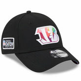 Cincinnati Bengals New Era 2023 NFL Crucial Catch 9FORTY Adjustable Hat - Black on sale