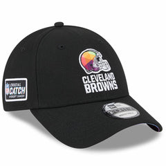 Cleveland Browns New Era 2023 NFL Crucial Catch 9FORTY Adjustable Hat - Black for sale