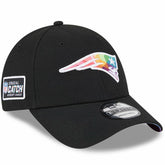 New England Patriots New Era 2023 NFL Crucial Catch 9FORTY Adjustable Hat - Black sale