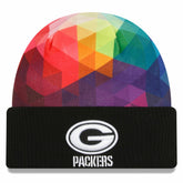 Green Bay Packers New Era 2023 NFL Crucial Catch Cuffed Knit Hat - Black online