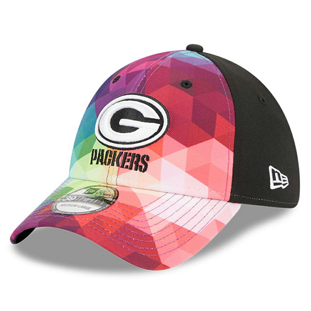 Green Bay Packers New Era 2023 NFL Crucial Catch 39THIRTY Flex Hat - Pink on sale