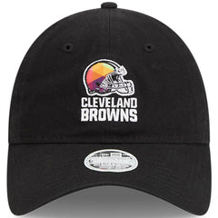 Cleveland Browns New Era Women's 2023 NFL Crucial Catch 9TWENTY Adjustable Hat - Black cheap