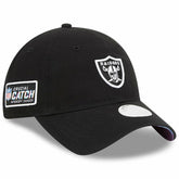 Las Vegas Raiders New Era Women's 2023 NFL Crucial Catch 9TWENTY Adjustable Hat - Black sale