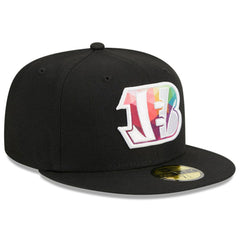 Cincinnati Bengals New Era 2023 NFL Crucial Catch 59FIFTY Fitted Hat - Black on sale