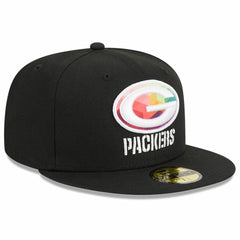 Green Bay Packers New Era 2023 NFL Crucial Catch 59FIFTY Fitted Hat - Black discount