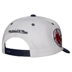 Boston Red Sox Cooperstown Collection Pro Crown Snapback Hat - White | Mitchell & Ness