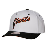 San Francisco Giants Cooperstown Collection Pro Crown Snapback Hat - White | Mitchell & Ness