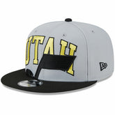 Utah Jazz Tip-Off Two-Tone 9FIFTY Snapback Hat - Gray/Black | New Era shop