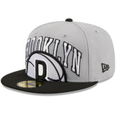 Brooklyn Nets Tip-Off Two-Tone 59FIFTY Fitted Hat - Gray/Black | New Era discount