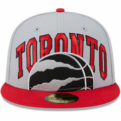 Toronto Raptors Tip-Off Two-Tone 59FIFTY Fitted Hat - Gray/Red | New Era outlet