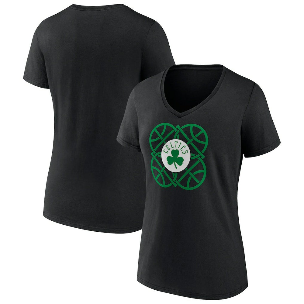 Boston Celtics Women's Team Pride V-Neck T-Shirt - Black shop