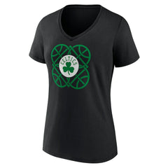 Boston Celtics Women's Team Pride V-Neck T-Shirt - Black shop