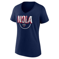 New Orleans Pelicans Women's Team Pride V-Neck T-Shirt - Navy online