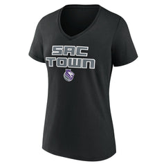 Sacramento Kings Women's Team Pride V-Neck T-Shirt - Black on sale