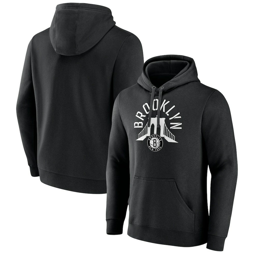 Brooklyn Nets Announcer Pullover Hoodie - Black shop