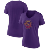 Los Angeles Lakers Women's Announcer V-Neck T-Shirt - Purple outlet
