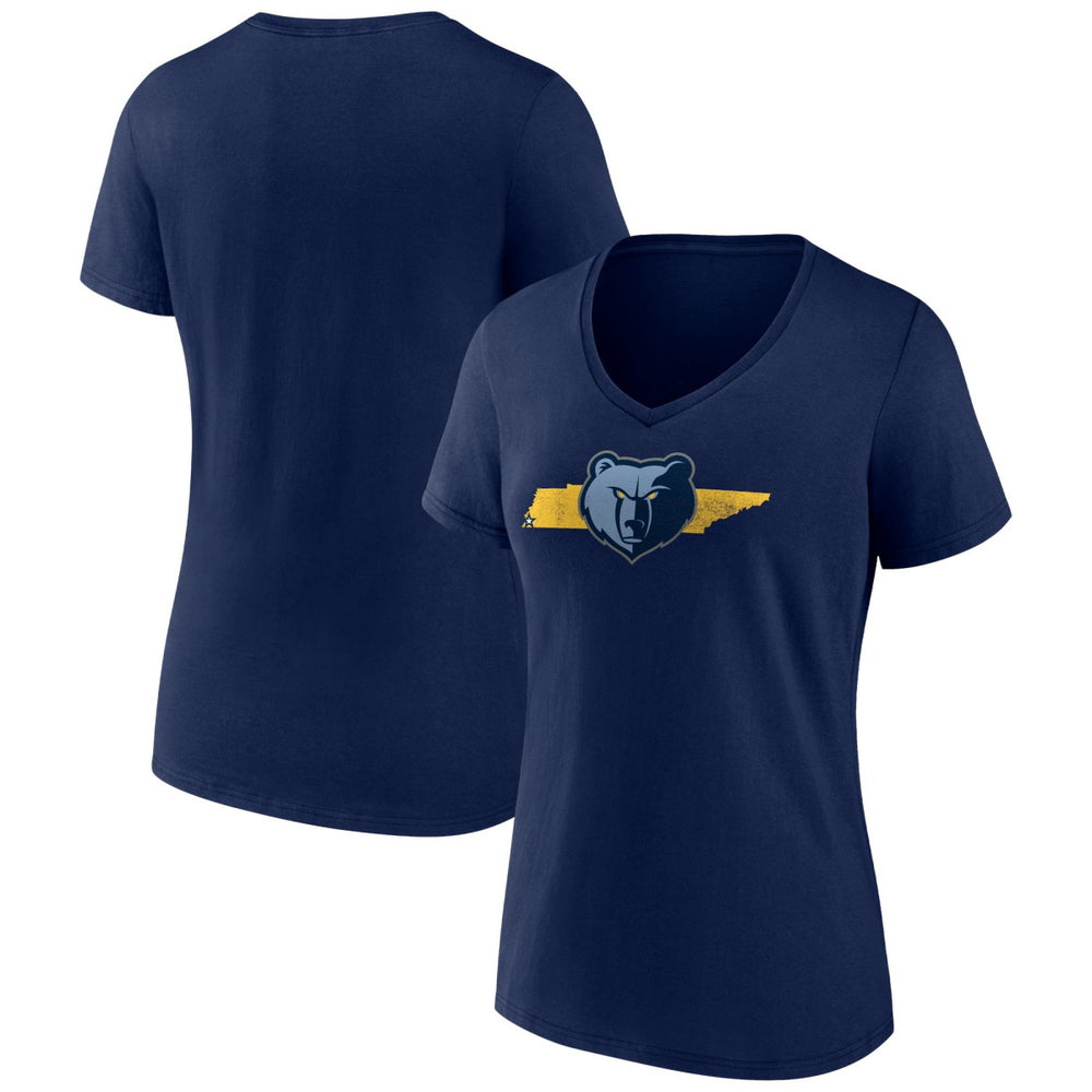 Memphis Grizzlies Women's Announcer V-Neck T-Shirt - Navy outlet