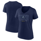 Memphis Grizzlies Women's Huddle V-Neck T-Shirt - Navy discount