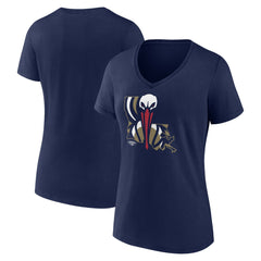 New Orleans Pelicans Women's Huddle V-Neck T-Shirt - Navy cheap