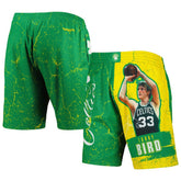 Larry Bird Boston Celtics Hardwood Classics Player Burst Shorts - Kelly Green | Mitchell & Ness shop