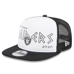 Las Vegas Raiders New Era Banger 9FIFTY Trucker Snapback Hat - White/Black online