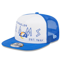 Los Angeles Rams New Era Banger 9FIFTY Trucker Snapback Hat - White/Royal cheap