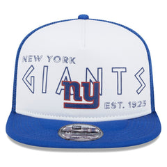 New York Giants New Era Banger 9FIFTY Trucker Snapback Hat - White/Royal cheap