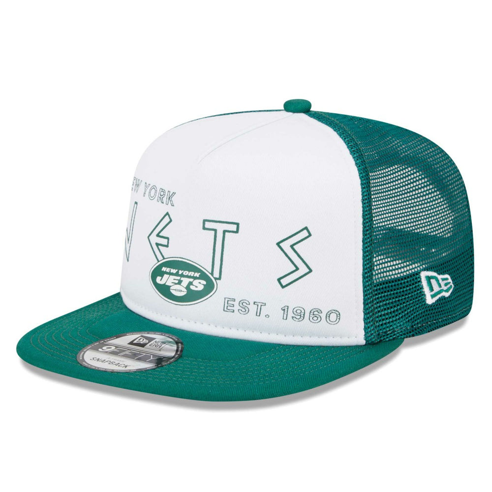 New York Jets New Era Banger 9FIFTY Trucker Snapback Hat - White/Green outlet