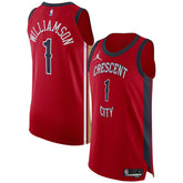 Zion Williamson New Orleans Pelicans Jordan Brand Authentic Jersey - Statement Edition - Red cheap