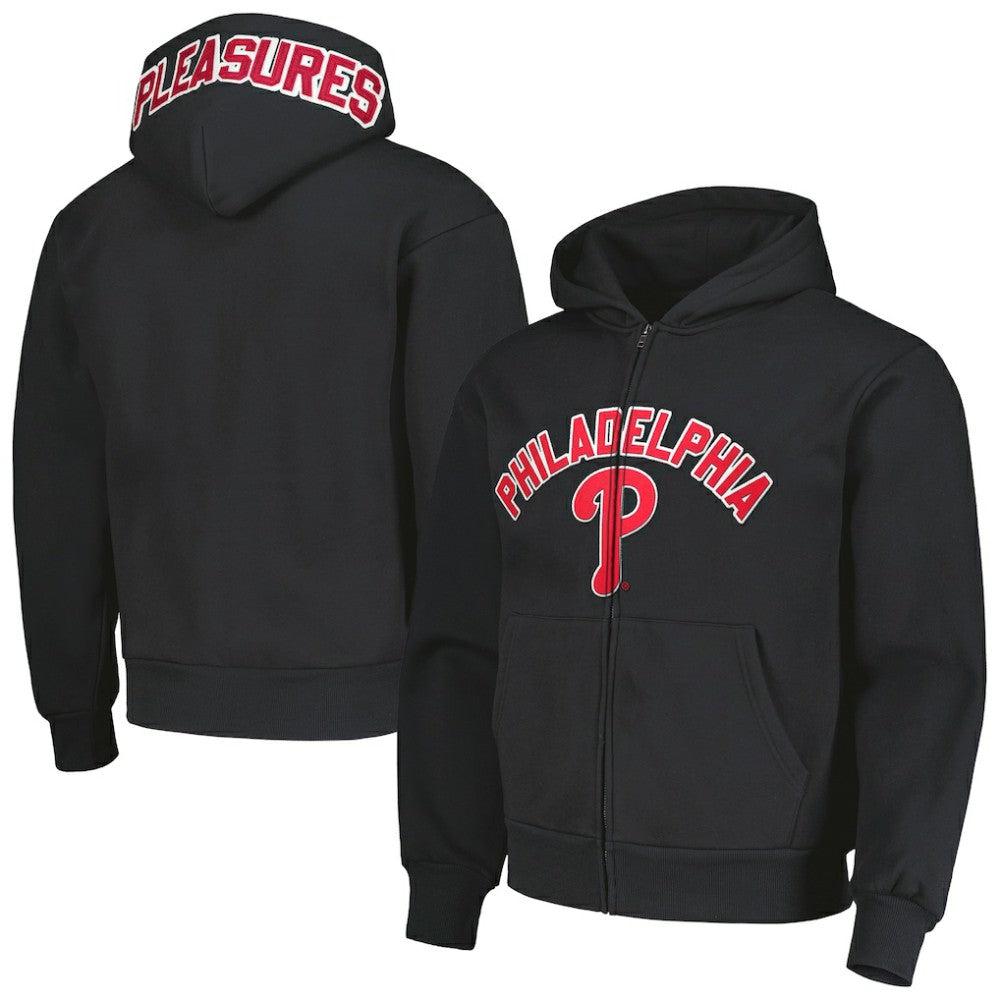 Philadelphia Phillies PLEASURES Opening Day Full-Zip Hoodie - Black