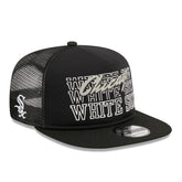Chicago White Sox Street Team A-Frame Trucker 9FIFTY Snapback Hat - Black | New Era