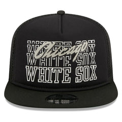 Chicago White Sox Street Team A-Frame Trucker 9FIFTY Snapback Hat - Black | New Era