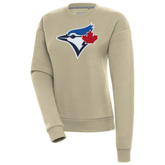 Toronto Blue Jays Antigua Women's Victory Pullover Sweatshirt - Khaki