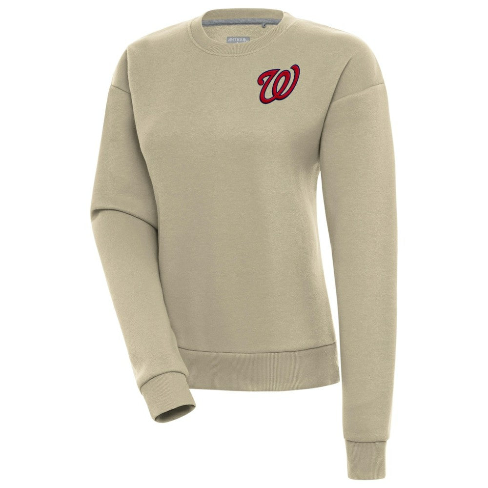 Washington Nationals Antigua Women's Victory Pullover Sweatshirt - Khaki