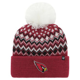 Arizona Cardinals '47 Women's Elsa Cuffed Knit Hat with Pom - Cardinal sale