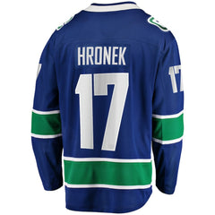 Filip Hronek Vancouver Canucks Fanatics Home Breakaway Jersey Blue