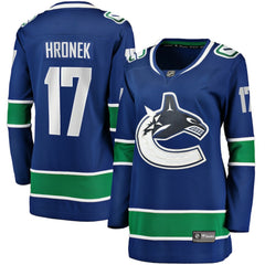 Filip Hronek Vancouver Canucks Women's Fanatics Home Breakaway Jersey Blue