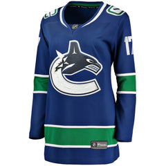 Filip Hronek Vancouver Canucks Women's Fanatics Home Breakaway Jersey Blue