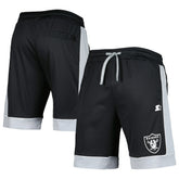 Las Vegas Raiders G-III Sports by Carl Banks Fan Favorite Fashion Shorts -Black/Silver discount