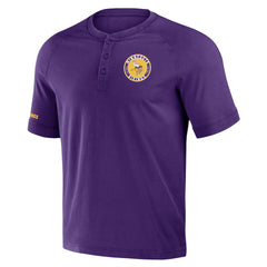 Minnesota Vikings NFL x Darius Rucker Collection Washed Raglan Henley T-Shirt - Purple online