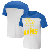 Los Angeles Rams NFL x Darius Rucker Collection Colorblocked T-Shirt - White/Royal outlet