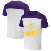 Minnesota Vikings NFL x Darius Rucker Collection Colorblocked T-Shirt - Cream for sale