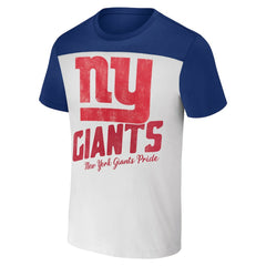 New York Giants NFL x Darius Rucker Collection Colorblocked T-Shirt - Cream online