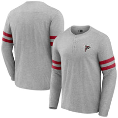 Atlanta Falcons NFL x Darius Rucker Collection Henley Long Sleeve T-Shirt - Heather Gray online