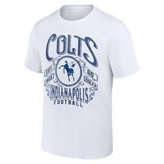 Indianapolis Colts NFL x Darius Rucker Collection Vintage Football T-Shirt - White discount