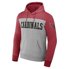 Arizona Cardinals NFL x Darius Rucker Collection Color Blocked Pullover Hoodie - Heather Gray online